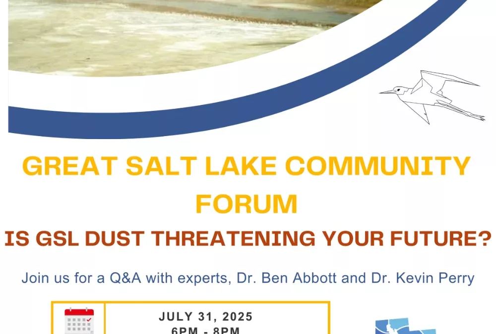 Great Salt Lake Community Forum to Address Growing Concerns Over Toxic Dust